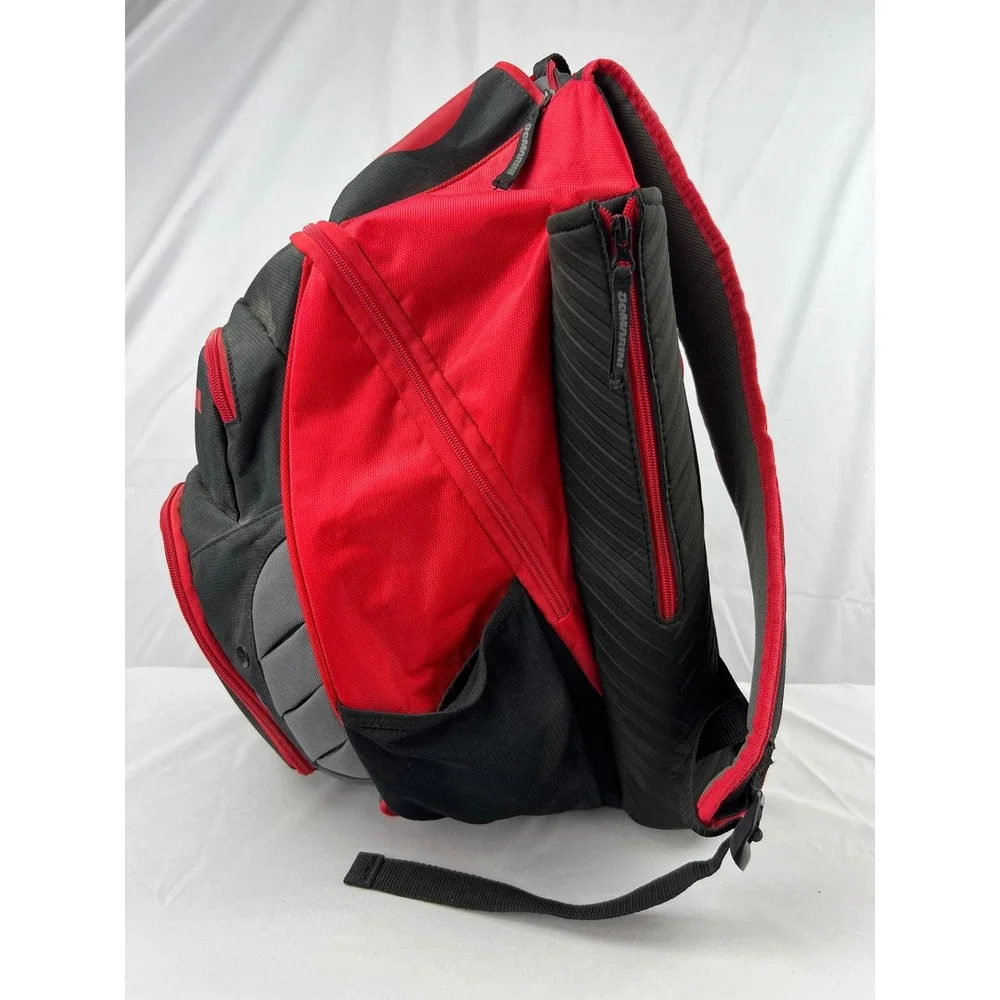 DeMarini Voodoo Rebirth Baseball Softball Backpack Red Black Cats #5 Good